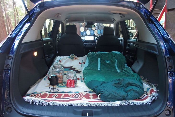 ホンダWR-V Z＋ブラックスタイル（オプションのラゲッジボードを装着した荷室）