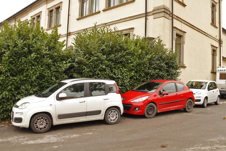 「フィアット・パンダ」に挟まれた「プジョー207」。こうした“ポピュラーカー”が、将来的に同じグループのクルマになっていく。