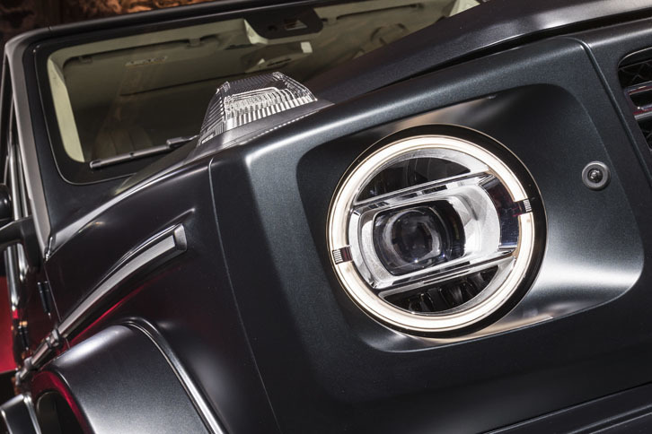 新型「メルセデス・ベンツGクラス」発表会の様子。