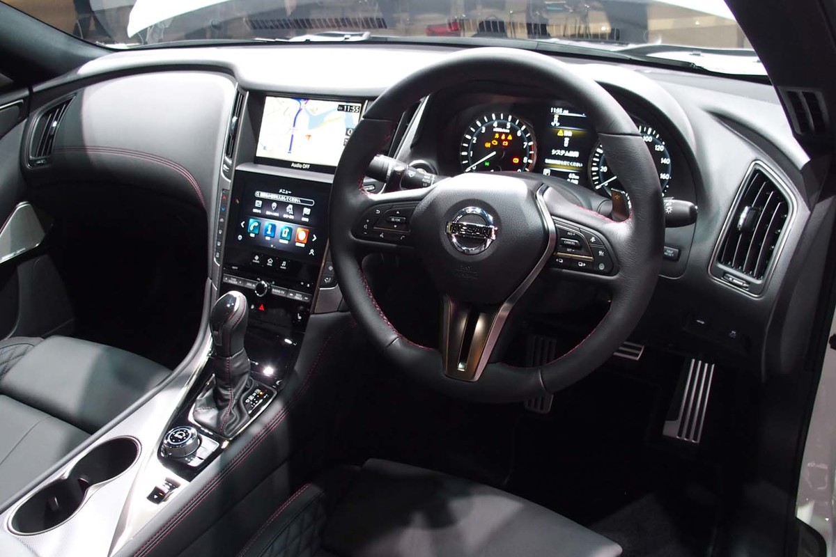 日産スカイライン 発表会の会場から 内装 外装など24枚 画像 写真 Webcg