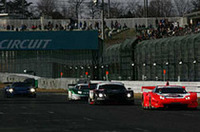 スーパーGTのGT500クラスマシンたちもコースを駆け抜けた。