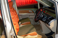 「ステップワゴン・モデューロ・コンセプト」の内装。