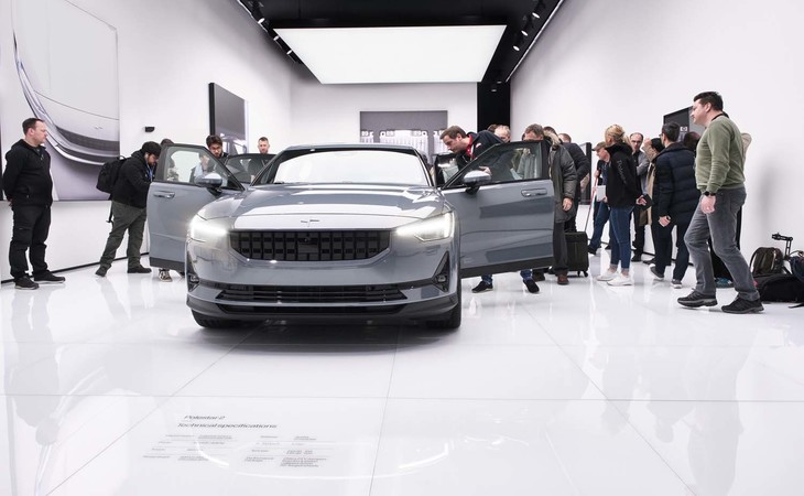 ジュネーブモーターショー2019のポールスターブース。