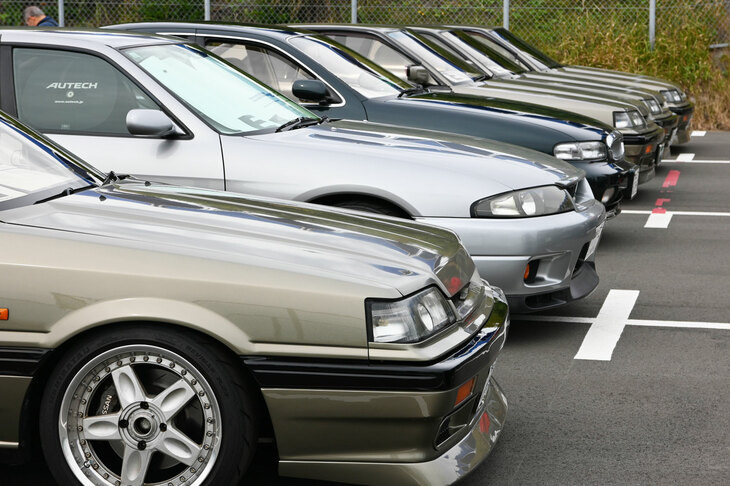 今回のイベントには“往年の車両”も数多く参加していた。ひと際大きな存在感を放っていたのが、「（R31）スカイラインGTSオーテックバージョン」（1988年発売）だ。