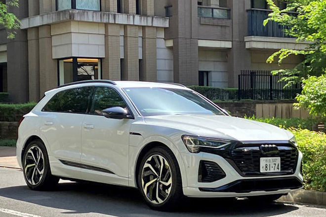アウディのラージサイズSUV「Q8 e-tron」の乗り味は？　興味はあっても軽く1000万円オーバーのEVともなると、ポンと買うわけにはいきません。その点、エニカのディーラーカーシェアなら3万円～/日でシェアできます。