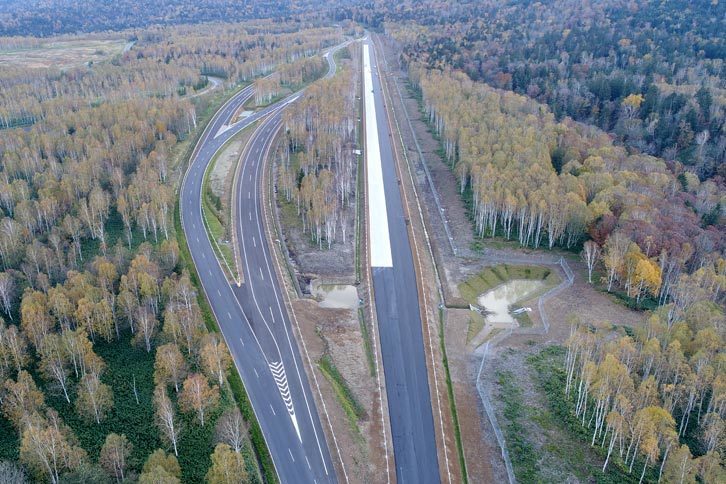 アメリカのハイウェイをはじめとした、高速道路を模した外周路。