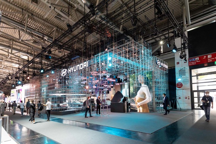 IAAモビリティー2021のヒュンダイブース。