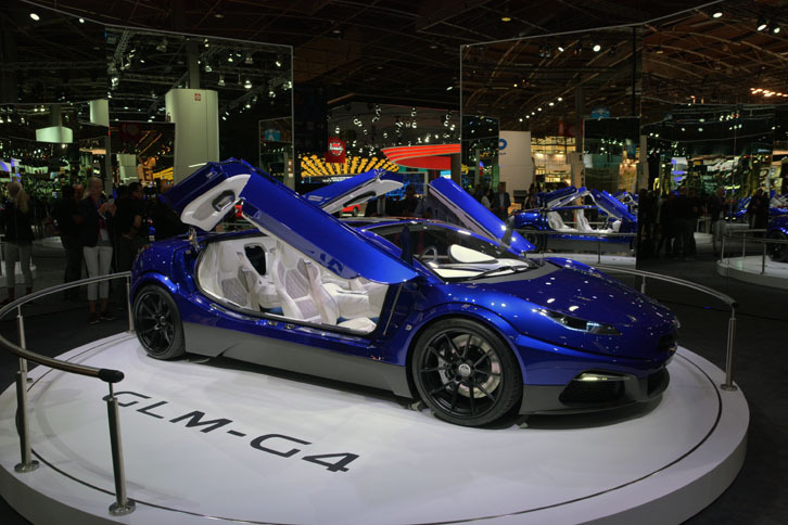 京都のEVベンチャー企業であるGLMがコンセプトカーの「G4」を世界初公開した。