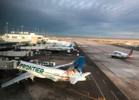 以下の写真は「iPhone X」にて撮影。米国デンバー空港にて。