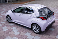 「ヤリス」のボディーサイズは全長×全幅×全高＝3940×1695×1500mm、ホイールベース＝2550mm。