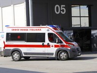 「フィアット・ドゥカート」の救急車仕様。