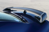 試乗車にはドライカーボン製リアスポイラーが装着されていた。「Pure edition」では「For TRACK PACK」装着車のみが選べる。