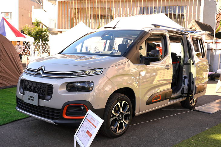 日本のシトロエンビジネスをけん引しているという「ベルランゴ」。