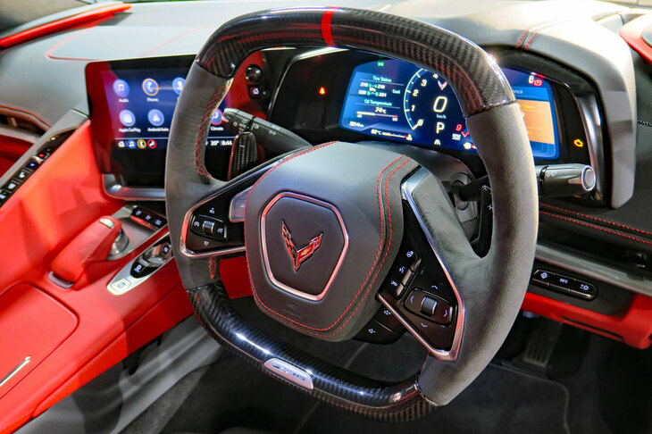 シボレー・コルベットZ06（ステアリングホイール）