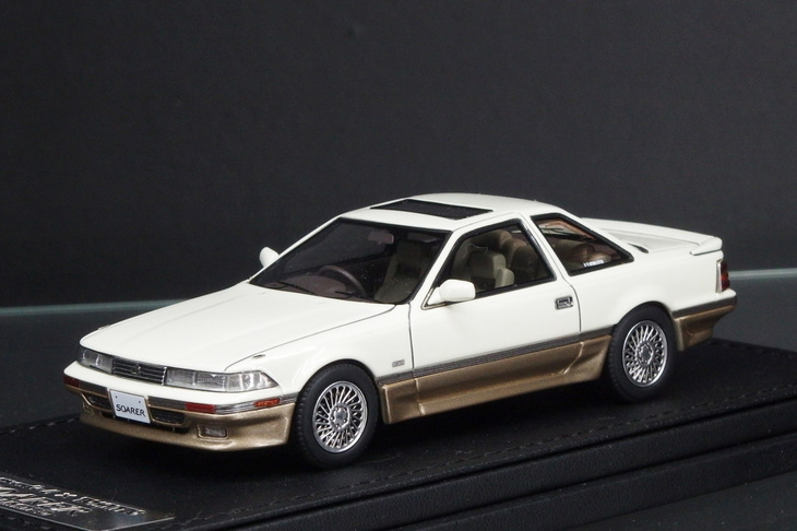 2代目Z20型もトミーテックとイグニッションモデルのコラボレーションで製品化。1/18レジン製「トヨタ・ソアラ3.0GTリミテッド」。2019年12月発売予定で価格は1万9800円。