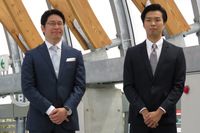 GLMの小間裕康代表取締役社長（左）と田中智久取締役（右）。