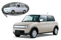 強力なライバルである「スズキ・アルトラパン」。本文では「『フィアット850』に似てる！」と述べたが、ほかにもさまざまな懐かしいクルマを想起させるデザインをしている。