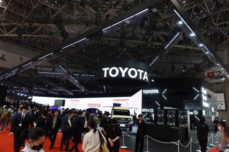 トヨタブースの様子。