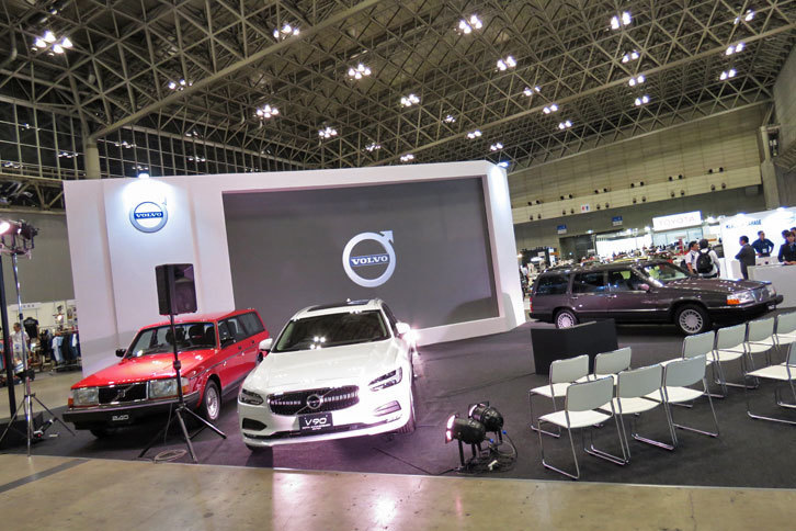 ボルボのブースの様子。
