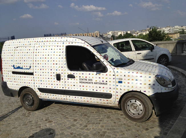 国文化財センターの「ルノー・カングー」。2013年撮影。