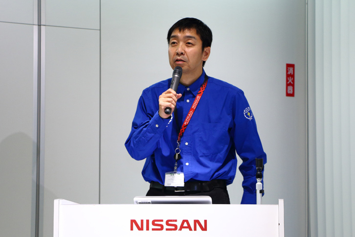 日産名車再生クラブの木賀新一代表。