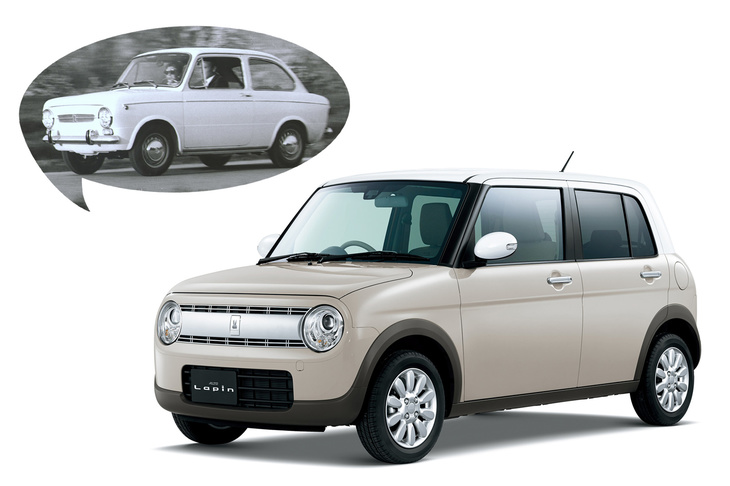 強力なライバルである「スズキ・アルトラパン」。本文では「『フィアット850』に似てる！」と述べたが、ほかにもさまざまな懐かしいクルマを想起させるデザインをしている。