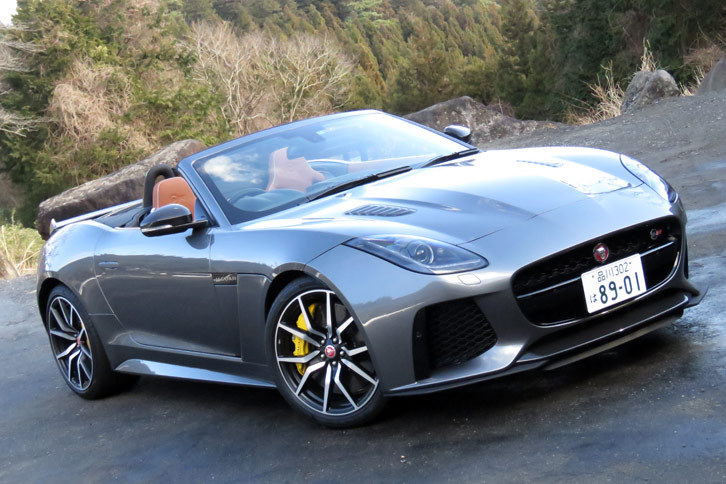 「ジャガーFタイプ」のトップグレードである「SVR」。今回はそのコンバーチブルに試乗した。