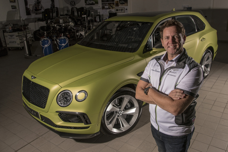 英国のベントレーは今回、「ベンテイガ」の12気筒モデルでパイクスピークの頂点を目指す。優勝経験のあるリース・ミレン（写真）のドライブにより、SUVとしてのポテンシャルを示すという。