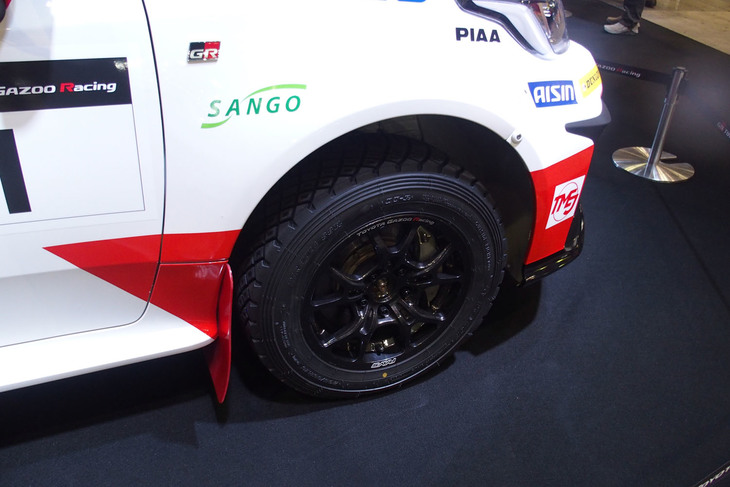 全日本ラリー選手権の2021年参戦車両「GR YARIS GR4 Rally」。