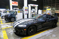 出発前に寄ったのと同じガソリンスタンドにて、帰還後の給油を実施。