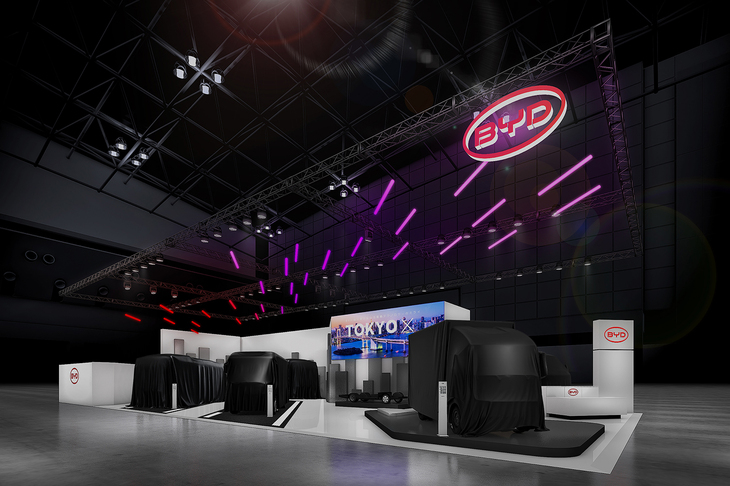 こちらは商用車ブースのイメージ。