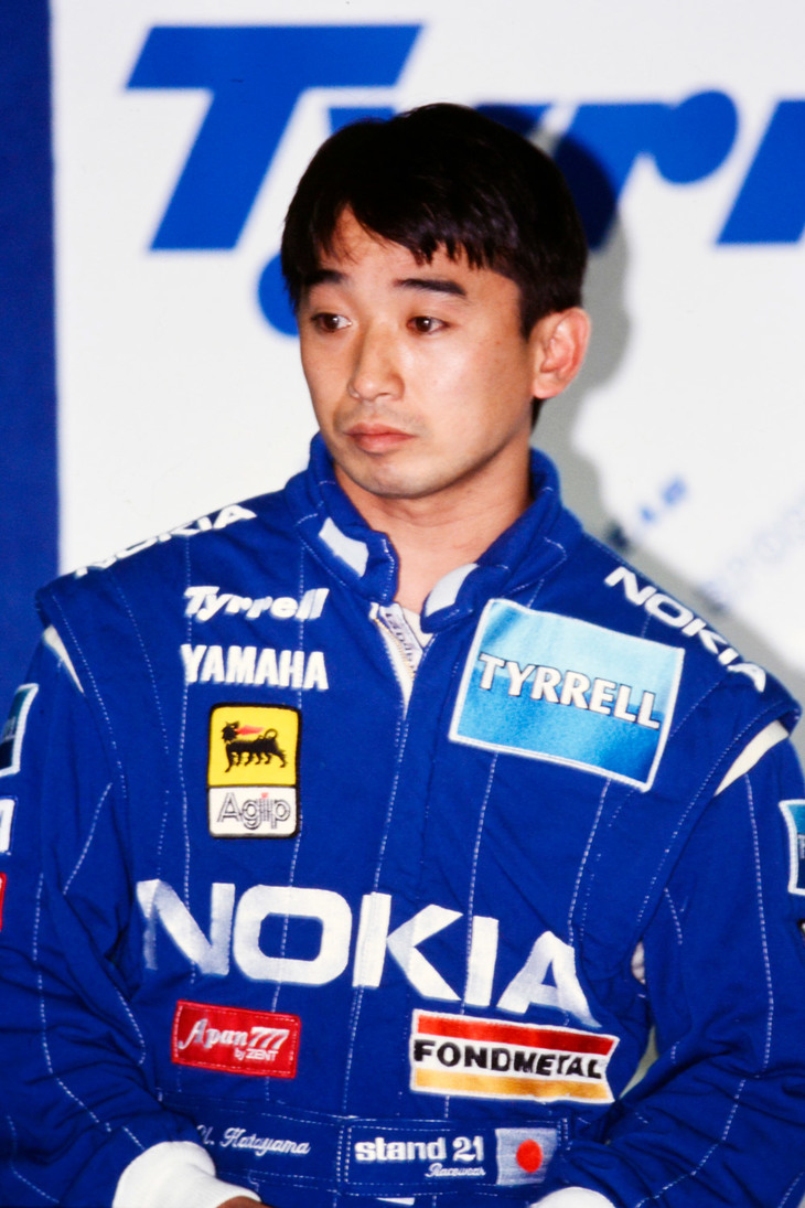 1992年にラルースからF1にデビューした片山右京。1993年にティレルに移籍すると、1994年には競争力の高い「ティレル022」をドライブし、時に上位争いに食い込む走りを披露した。