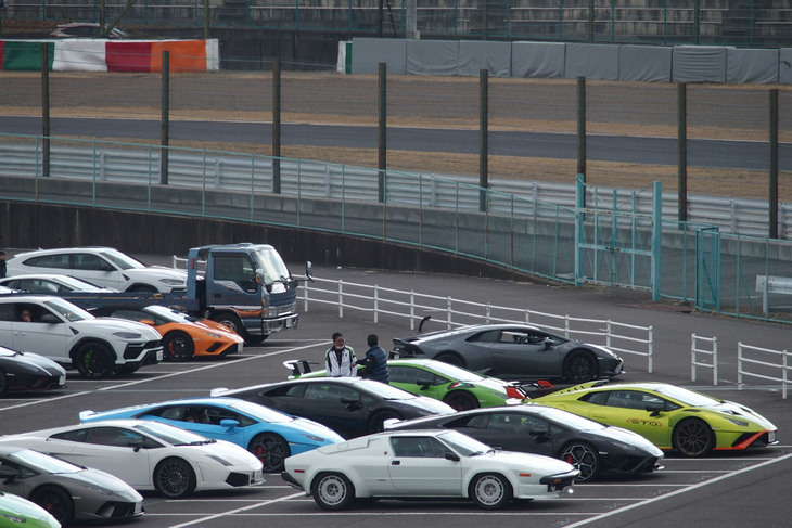 「60th Anniversary Lamborghini Day」の参加車両。