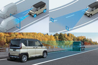 「G／T」と「Gプレミアム／Tプレミアム」とのもっとも大きなちがいは、先進運転支援システムの充実度だ。後者には高速道路における同一車線運転支援機能「マイパイロット」が装備される。