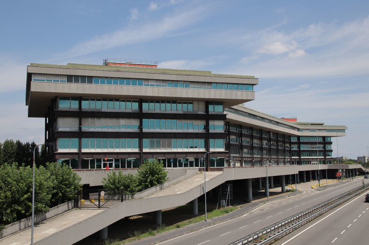 技術開発センター棟の現況。現在内部にはFCAのカスタマーケアセンターがある。