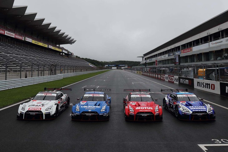 4台エントリーしたGT500クラスの「日産GT-R」は7位、10位、11位、そしてリタイアという結果に。今後の巻き返しが期待される。