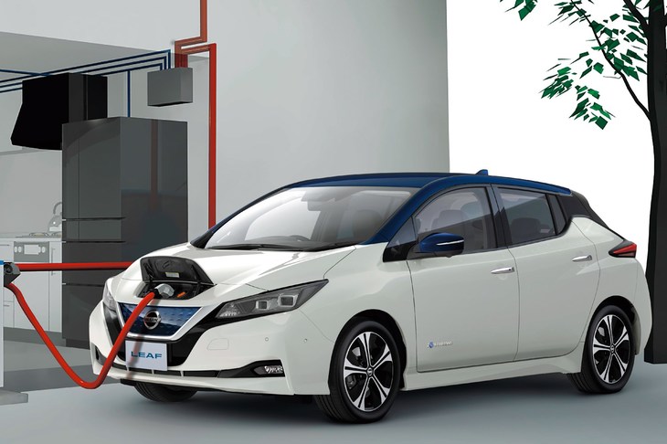 40kWhバッテリーを搭載した「日産リーフ」のWLTCモード電費は8.05km/kWh。これに発電と送配電に関する指標を掛け合わせることでWtWの燃費値が算出できる。