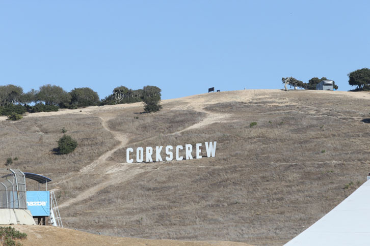 マツダレースウェイ・ラグナセカの様子。