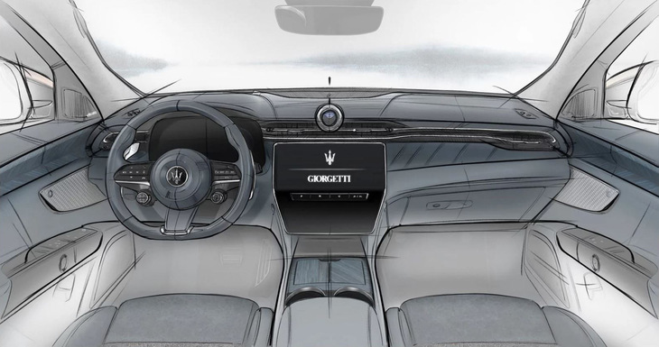 「グレカーレ ジョルジェッティ・エディション」のスケッチ。（photo：Maserati）