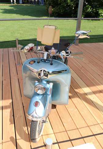 「SAIアンブロジーニ」（イタリア）。1951年にジュゼッペ・デルビアンコというエンジニアが創業したメーカーの製品。エンジンはドイツのフィヒテル＆ザックス製を使用していた。1954年まで存続。