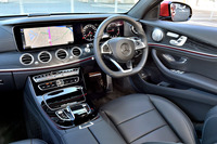 上質なインテリアは新型「Eクラス」の自慢のひとつ。用意されるインテリアカラーはブラックのみ。