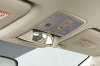 運転しながら車内の様子が見えるルームミラー。