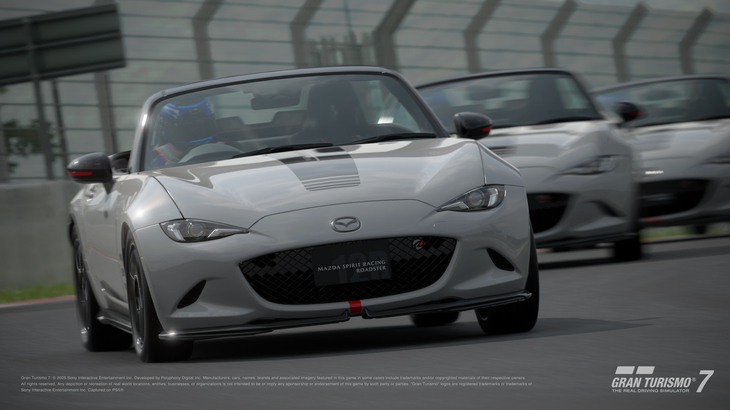 © 2025 Sony Interactive Entertainment Inc. Developed by Polyphony Digital Inc. Manufacturers, cars,
	names, brands and associated imagery featured in this game in some cases include trademarks and/or
	copyrighted materials of their respective owners. Any depiction or recreation of real-world locations,
	entities, businesses, or organizations is not intended to be or imply any sponsorship or endorsement of
	this game by such party or parties. All rights reserved.