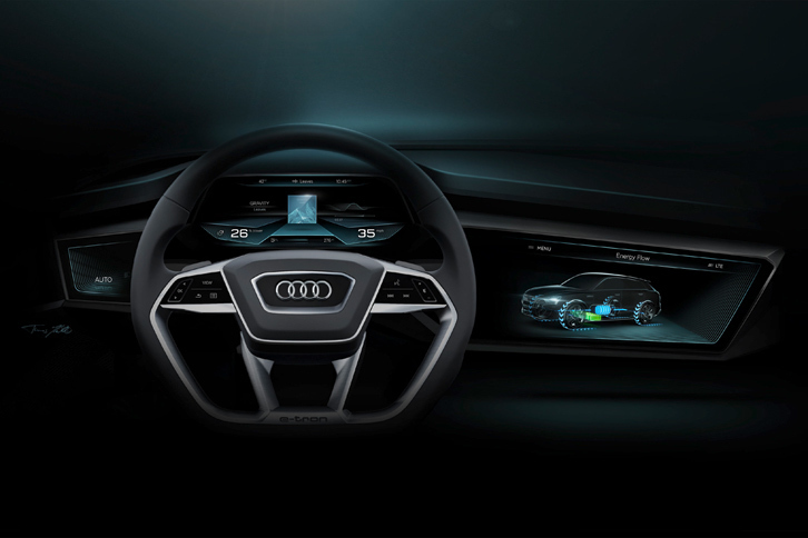 アウディh-tronクワトロコンセプト（スケッチ）