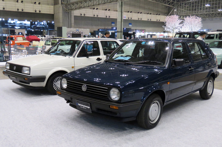 「フォルクスワーゲン・ゴルフCLi」（手前）と「ジェッタCi」（奥）。