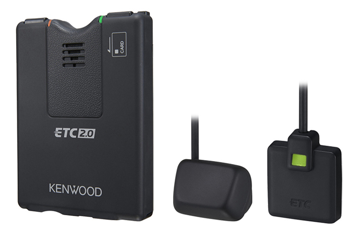 ETC2.0に準拠したETC車載器。先進的な移動情報が得られる。
	 