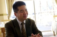 モビリオのエクステリアデザインを担当した、本田技術研究所和光研究所デザインAスタジオの村上邦俊研究員。