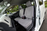 「ワゴンR FZ」のみに装備される、ライトグレーのシート。助手席には可倒機構が備わっており、長尺物を積む際に重宝する。