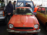 アウトモトレトロの会場で発見した1972年「ホンダZ」。