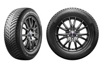 日本で販売される「ベクター4シーズンズ ハイブリッド」。国内販売車種に合わせた豊富なサイズラインナップが特徴で、サイドウオールには欧州仕様にはない“SNOWマーク”も施されている。